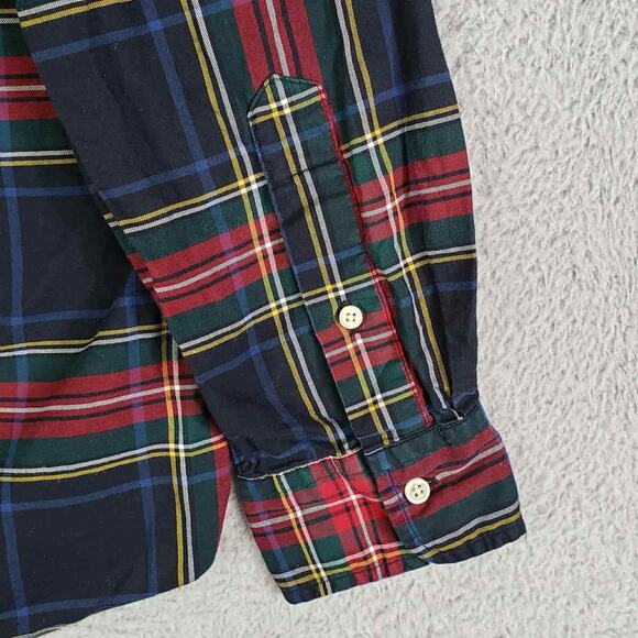 Polo Ralph Lauren Oxford Shirt Mens Size Large L Black Plaid Button Down - Picture 6 of 7